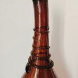 Murano, set de deux vases en verre soufflé brun