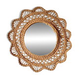 Straw and rope mirror