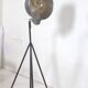 Industrial lamp with adjustable aluminum lampshade