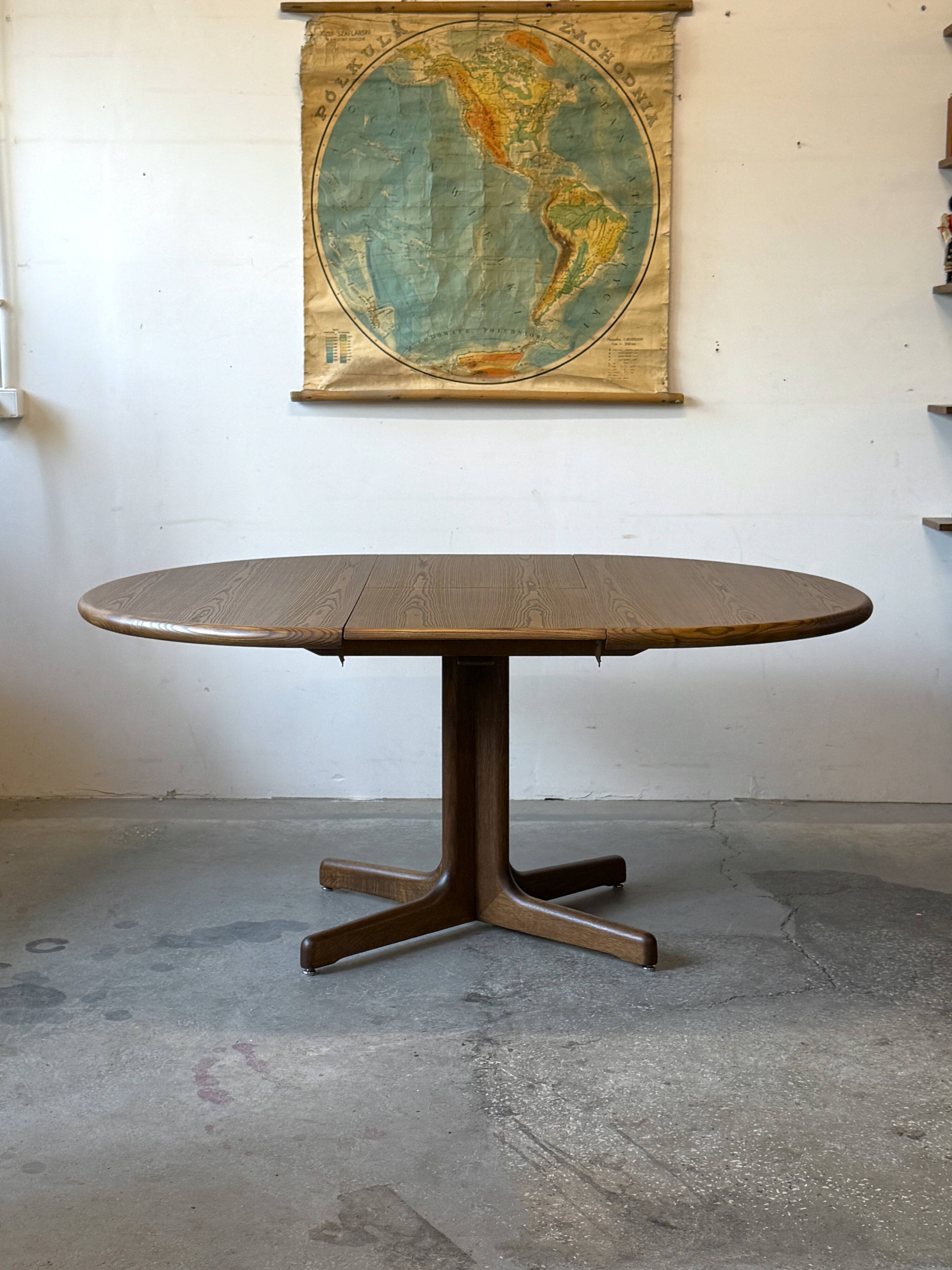 Extendable oak table, Lübke, Germany, 1960s/1970s, vintage