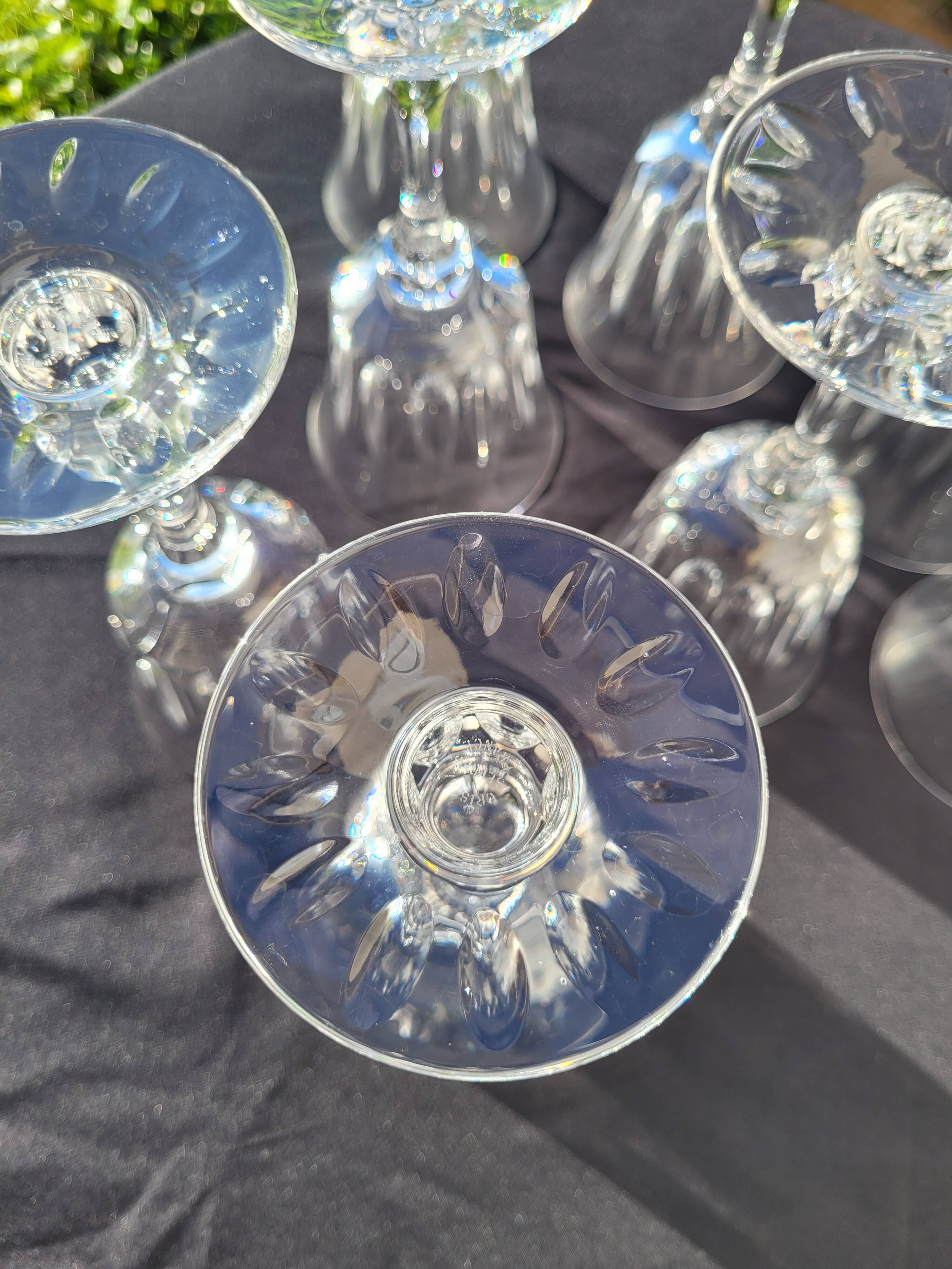 8 verres à eau vin cristal de Sevres