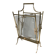 Brass and Transparent Glass Magazine Rack by Maison Jansen
