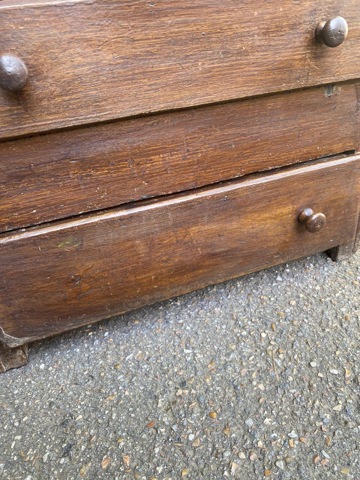 1960s Art Deco chest of drawers in dark wood