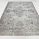 Tapis turc oriental noir et gris 6x10, 201x301 cm