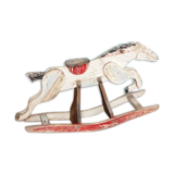 Cheval à bascule en bois