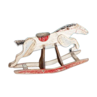 Wooden rocking horse