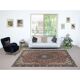 Vintage Handmade Wool Area Rug. One of a kind Turkish Carpet with Medallion Design