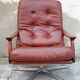 Rotating armchair in vintage skaî 1970