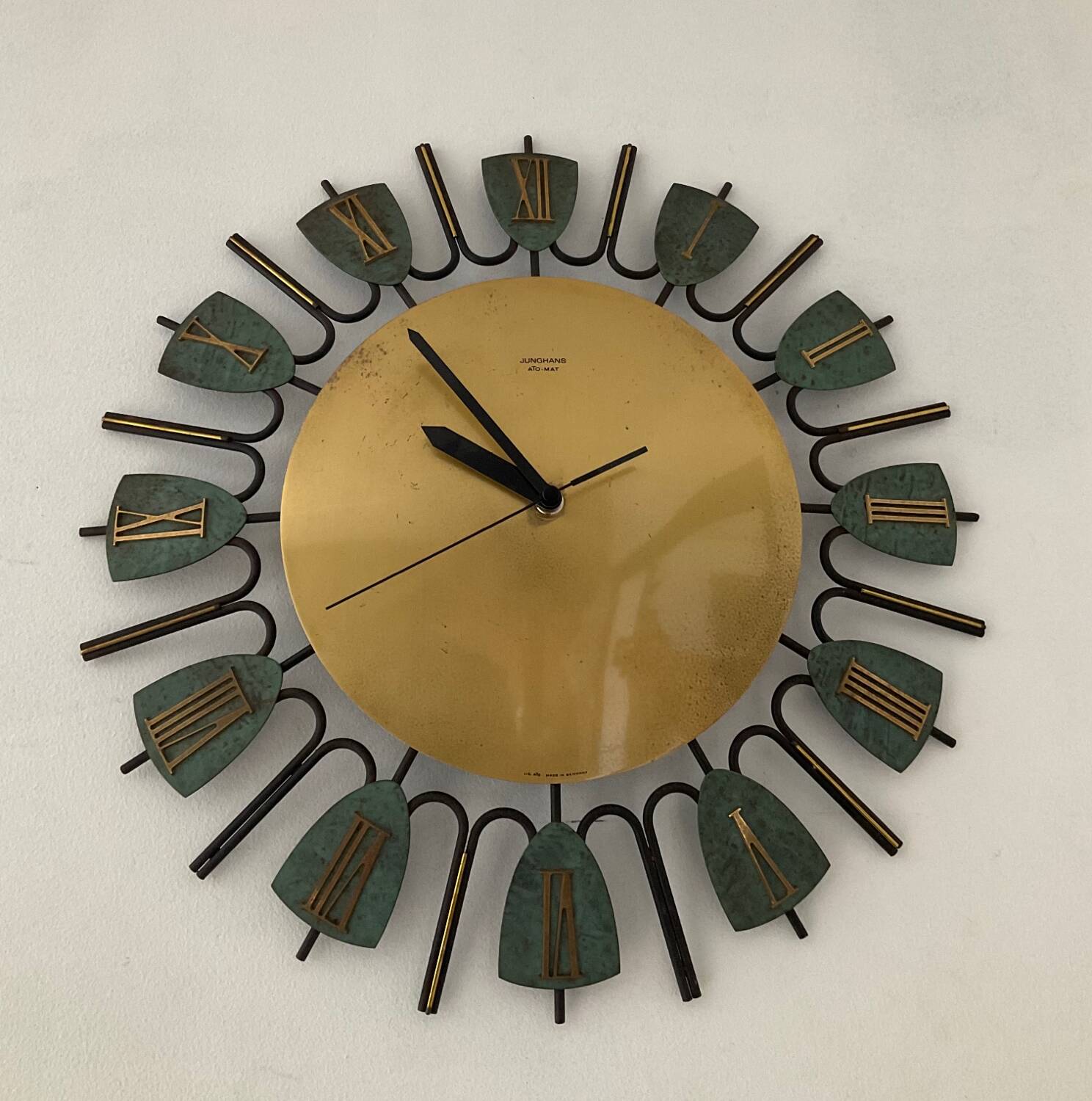 Vintage clock Junghans Ato-Mat Germany 70s