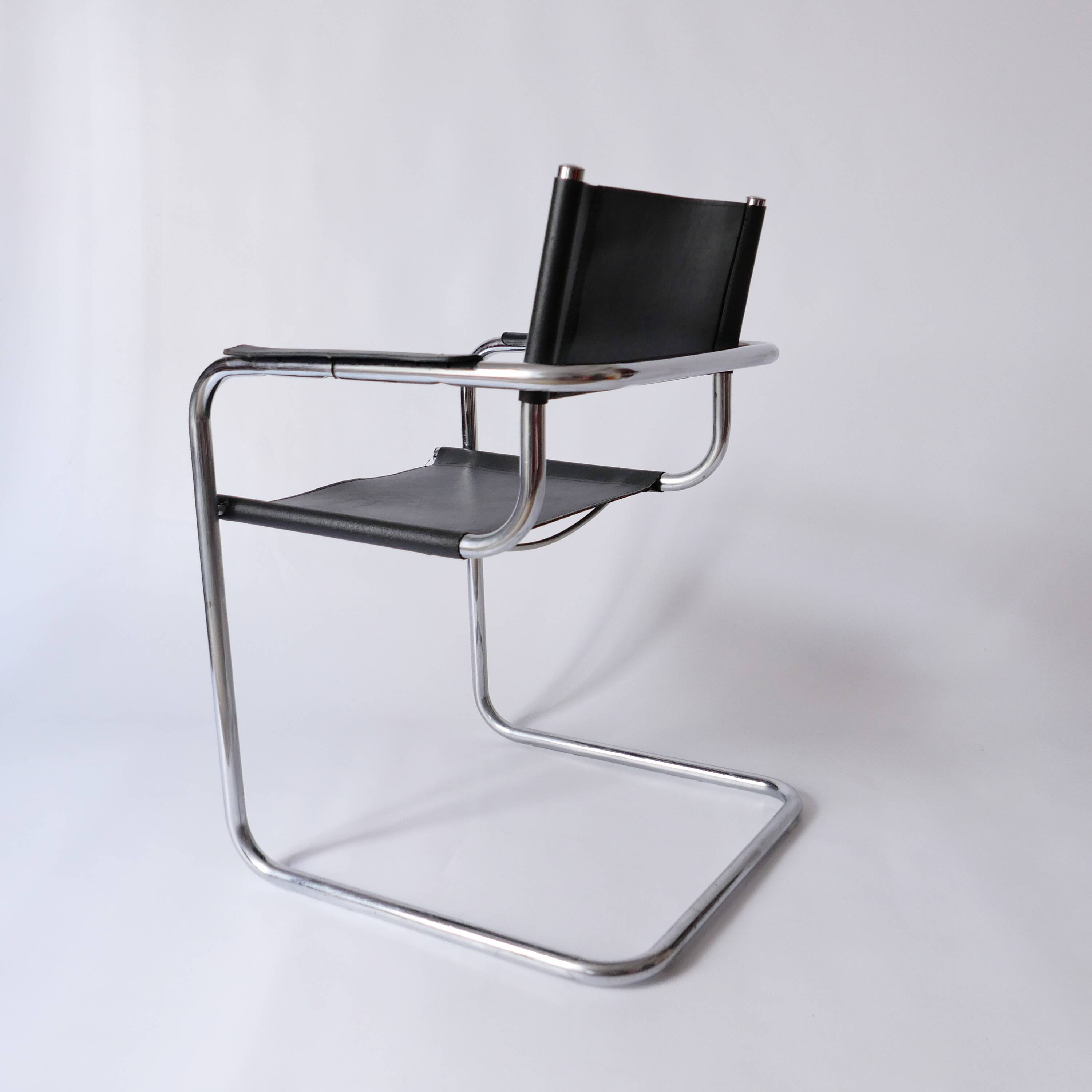 Marcel Breuer 1960 vintage leather armchair chair