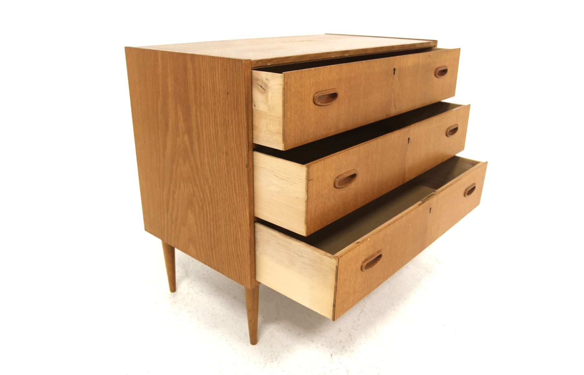 Scandinavian oak chest of drawers, Sweden, 1960