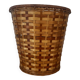 Vintage wicker basket or paper bin