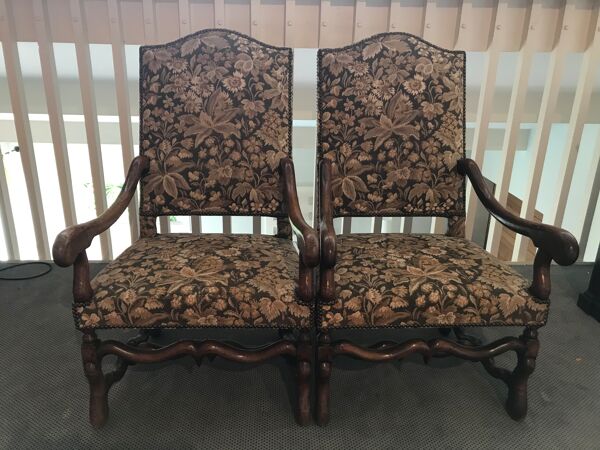 Fauteuils copie louis xiii