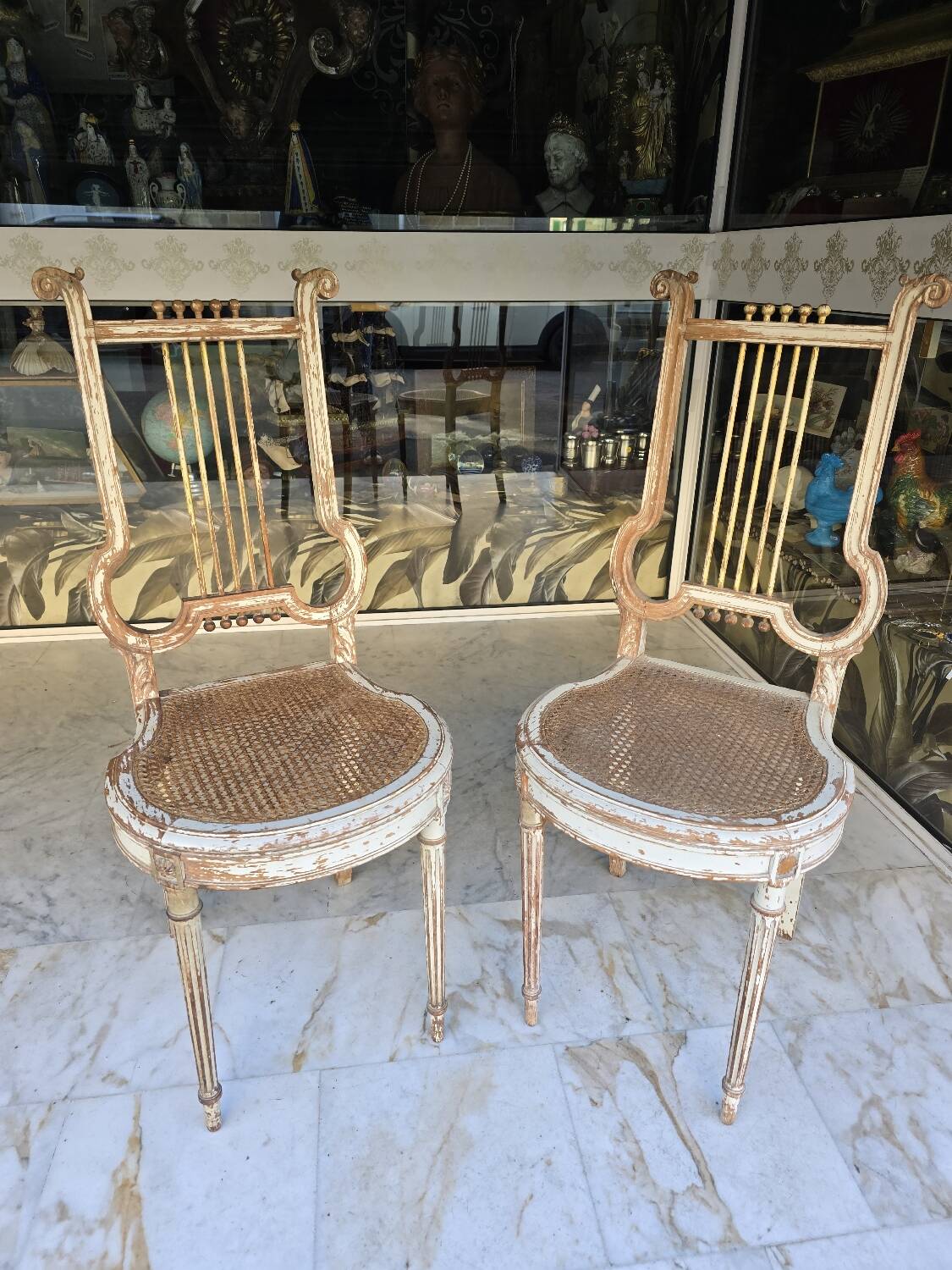 Pair of Lyre chairs