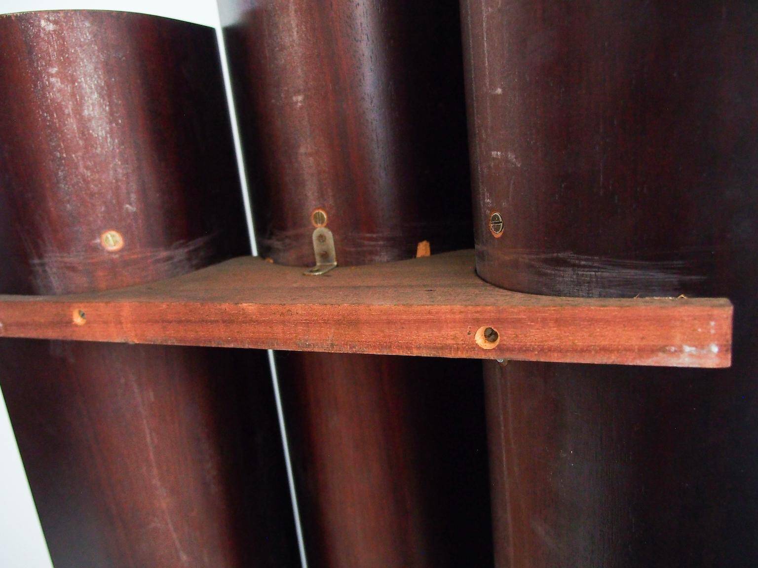 Italian lacquered wooden coat rack, 1970s