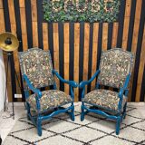 Revamped Louis XIII style armchair