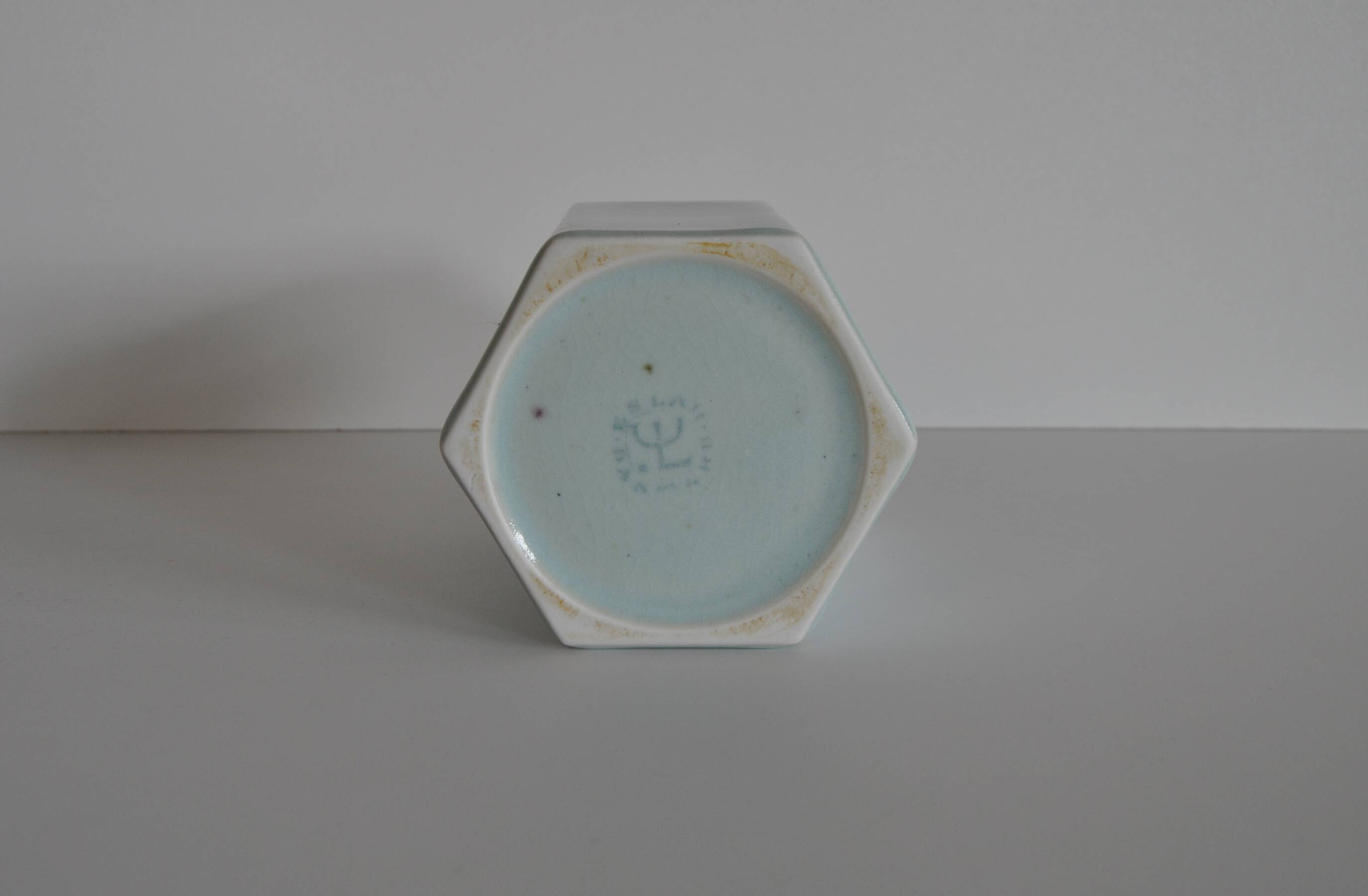 Mint Green Celadon Glazed Vase by Eslau, Denmark 1950-60s