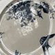 Series of 5 flat plates Terre de Fer HB and Cie Choisy Le Roi