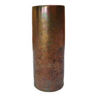 Petit vase rouleau ancien irisé - 11 cm