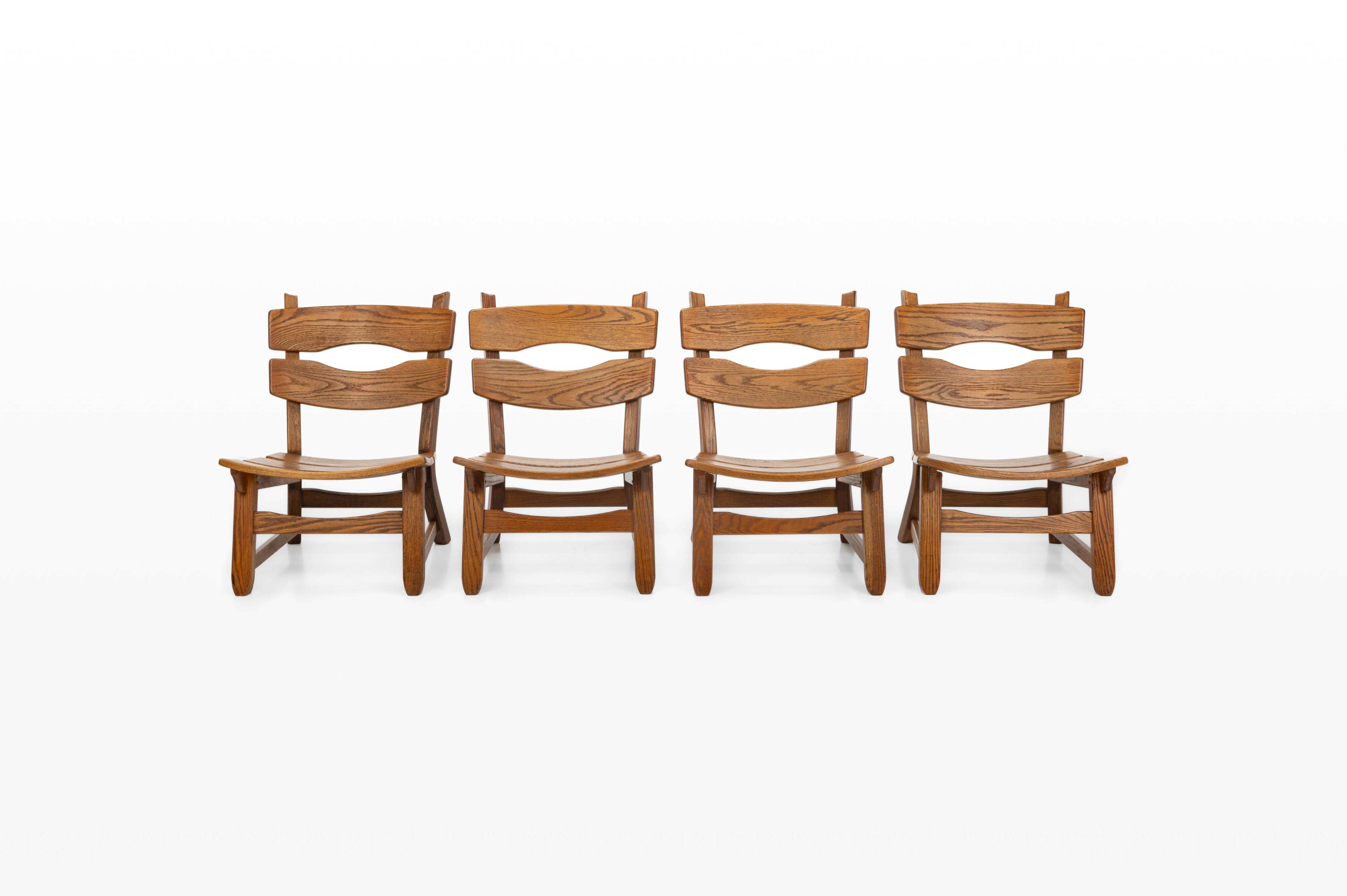 Set of 4 lounge chairs and coffee table by Dittmann & Co for AWA, The Netherlands 1960s