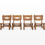 Set of 4 lounge chairs and coffee table by Dittmann & Co for AWA, The Netherlands 1960s