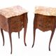 Pair of bedside tables, France, ca. 1920.