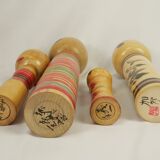 Lot of 4 Japanese KOKESHI dolls