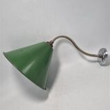 Enameled sheet metal wall light