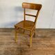 Series Lot of 8 chairs bistro Luterma in light wood Year 1950