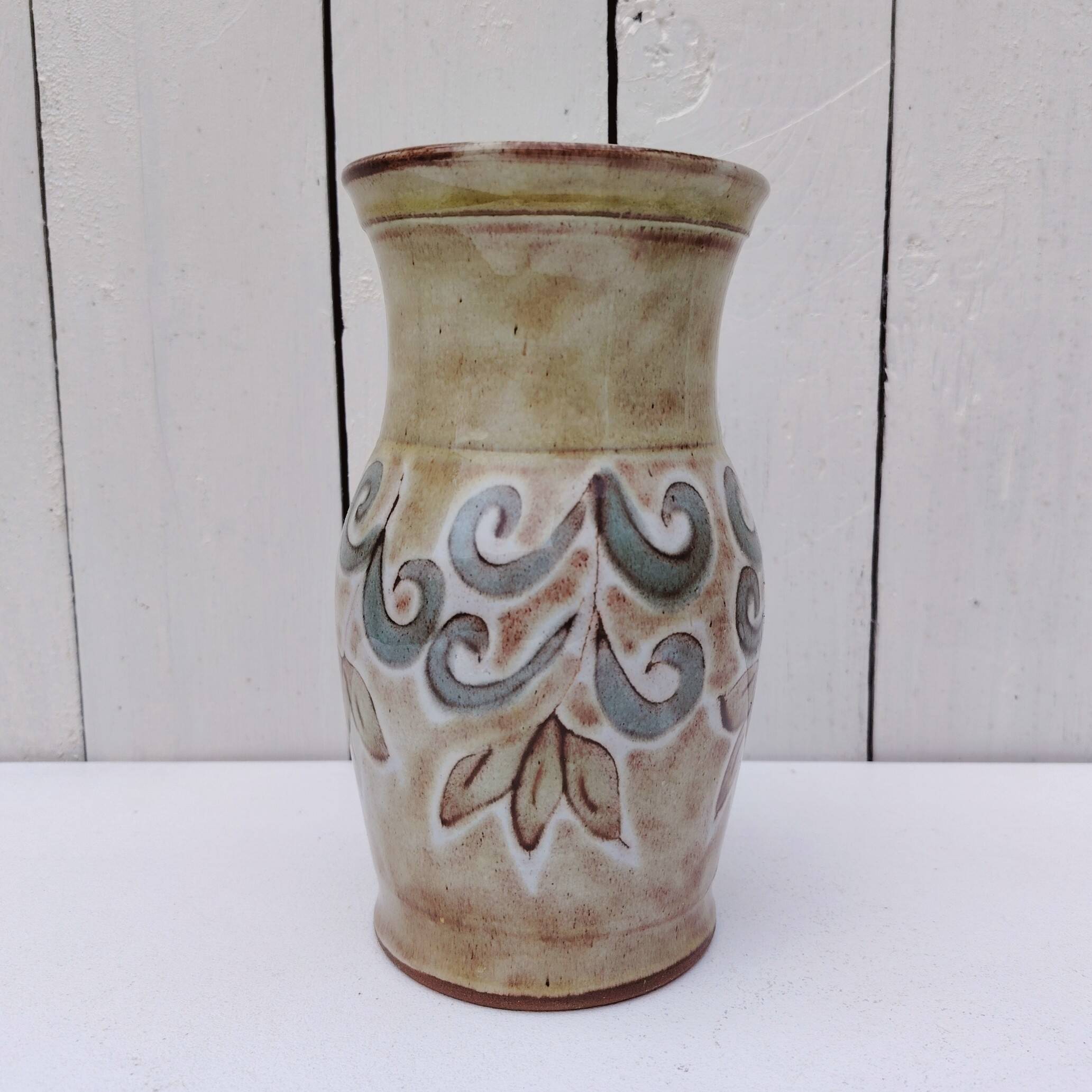 Ceramic vase signed Vallauris vintage