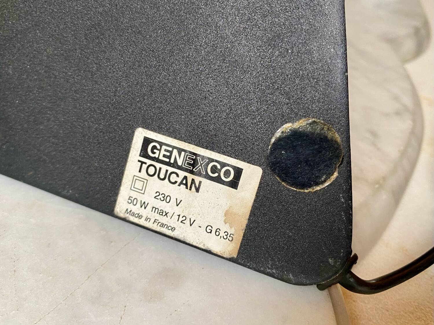 Genexco France desk lamp modernist design Patrice Bonneau vintage 80s