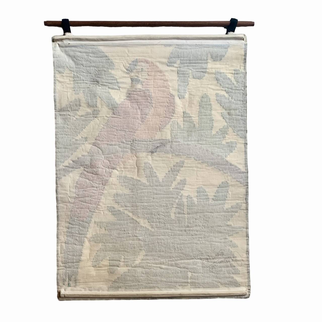 Parrot decor wall rug - Work of the Brazilian artist VAC - 1989