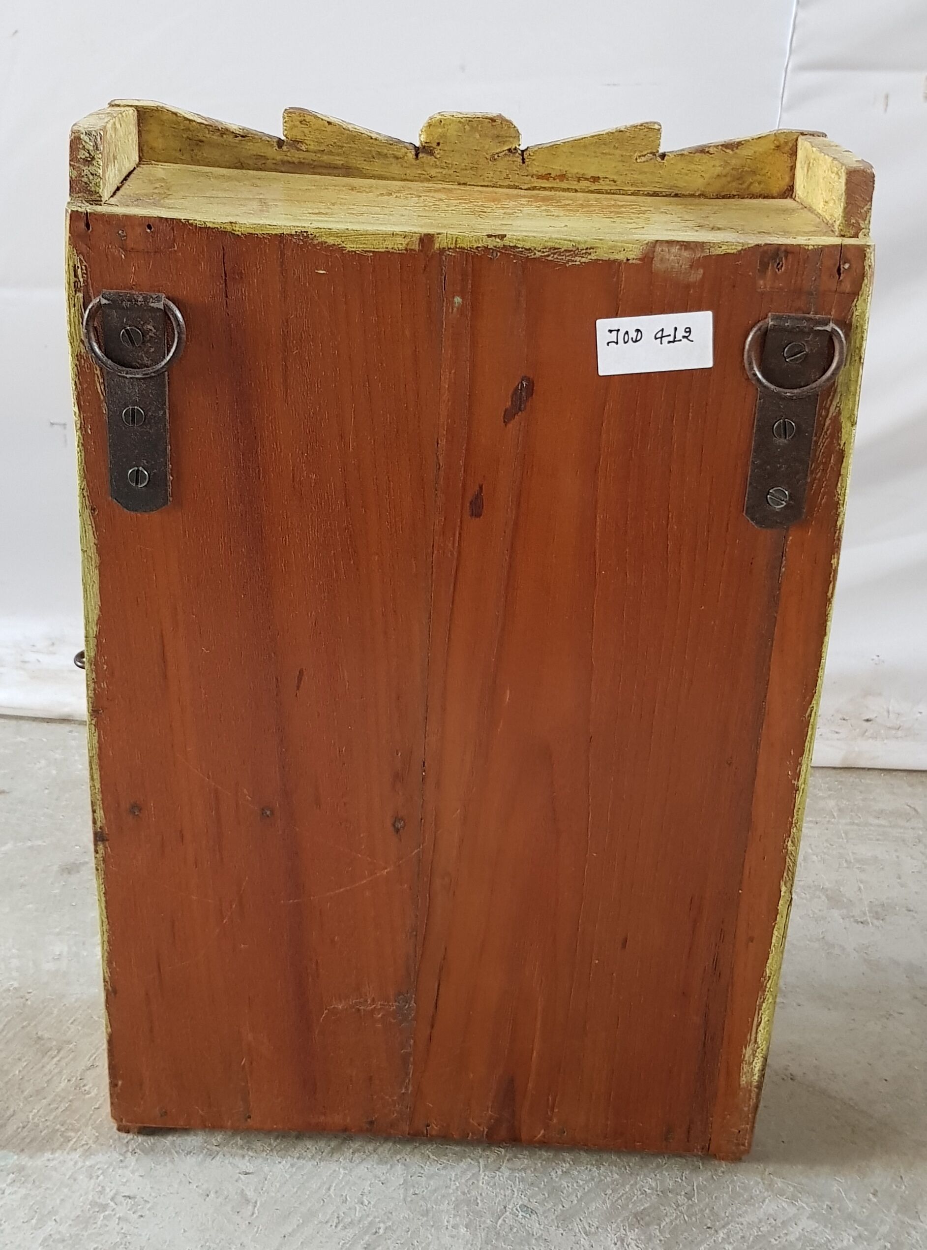 Old window - teak wall shelf
