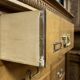 Notary cabinet with drawers in solid walnut, Napoleon III period, circa 1850