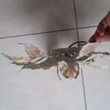 Metal flower wall light