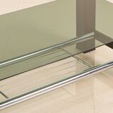 Italian rectangular two-story coffee table 80's