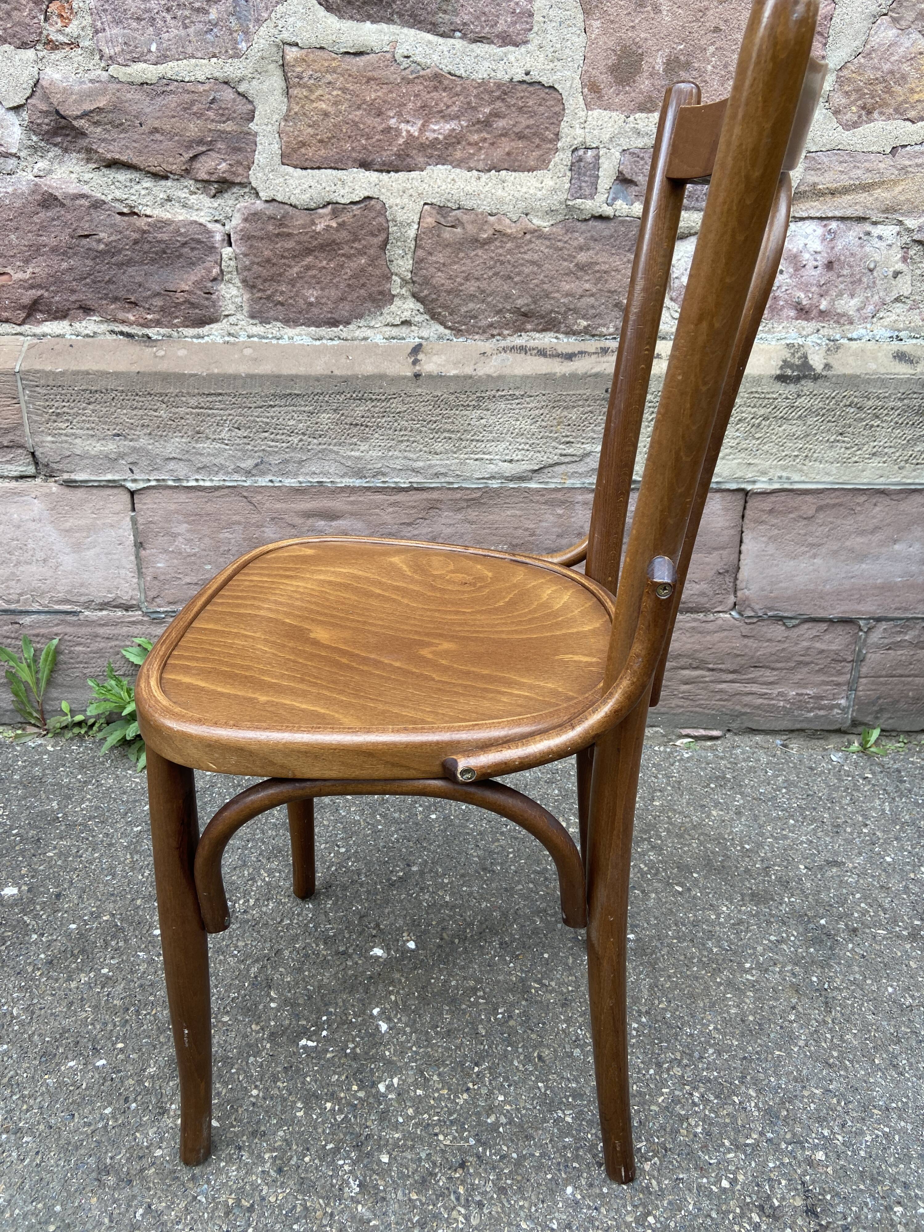 Pair of chairs bistrot bentwood vintage