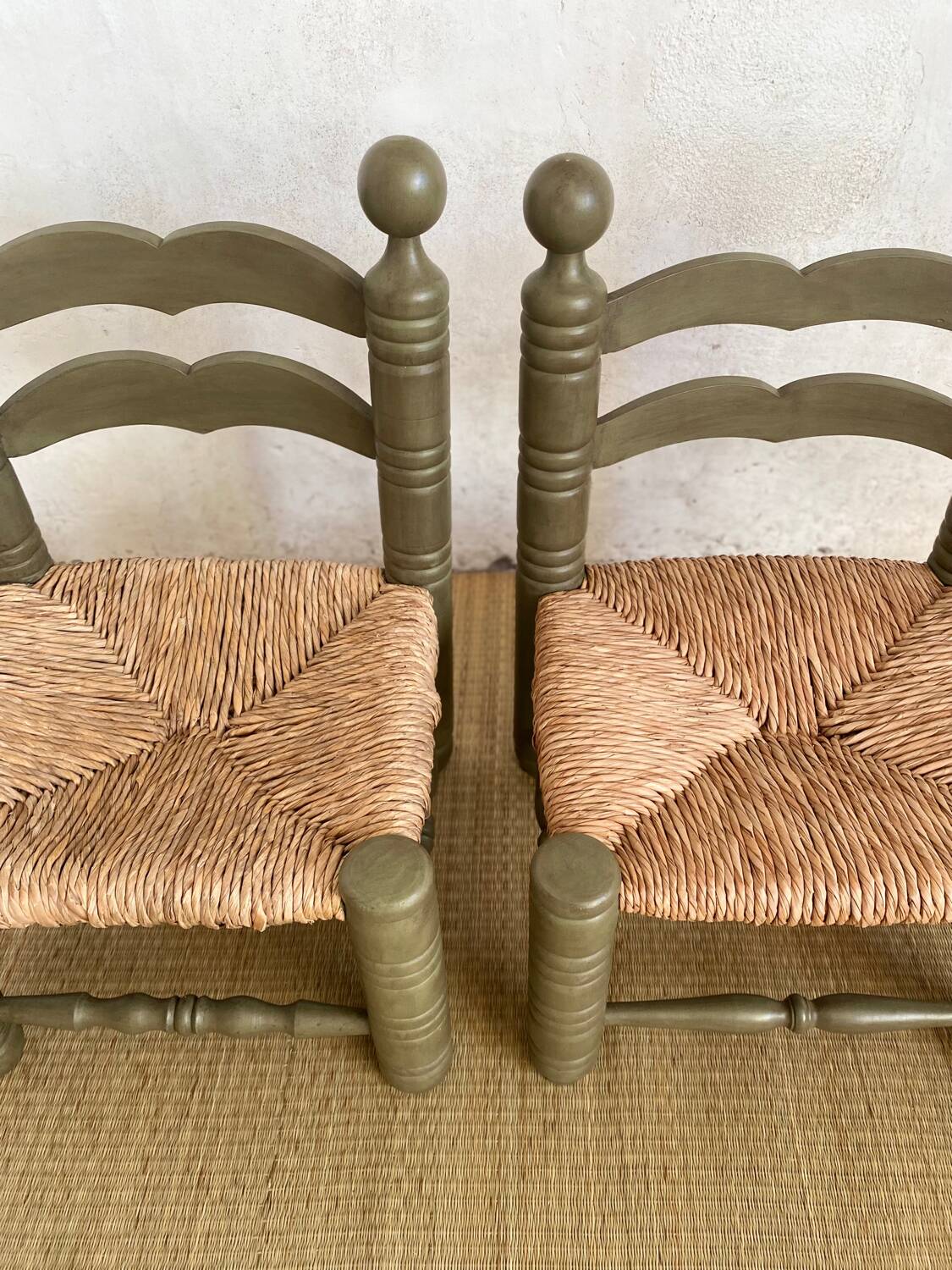 Pair of Charles Dudouyt style chairs