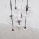 Chromium waterfall chandelier chromed by Raak holland 70