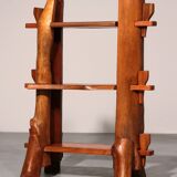 A playful mid-century French wooden bookcase 1960