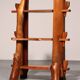 A playful mid-century French wooden bookcase 1960