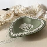 Heart-shaped pocket tray Wegwood in green jasper