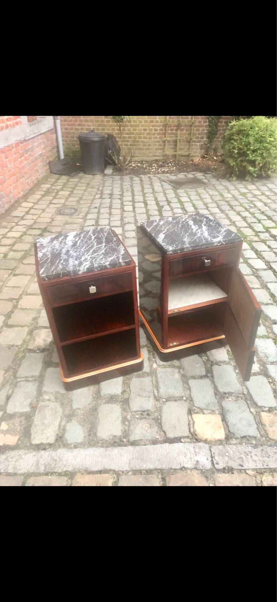 Art Deco bedside tables