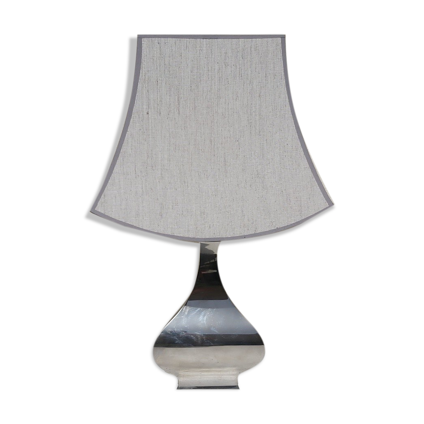 70s stainless steel lamp design