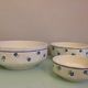 Suite of five salad bowls decor Claudius des faienceries de Badonviller, 50/60