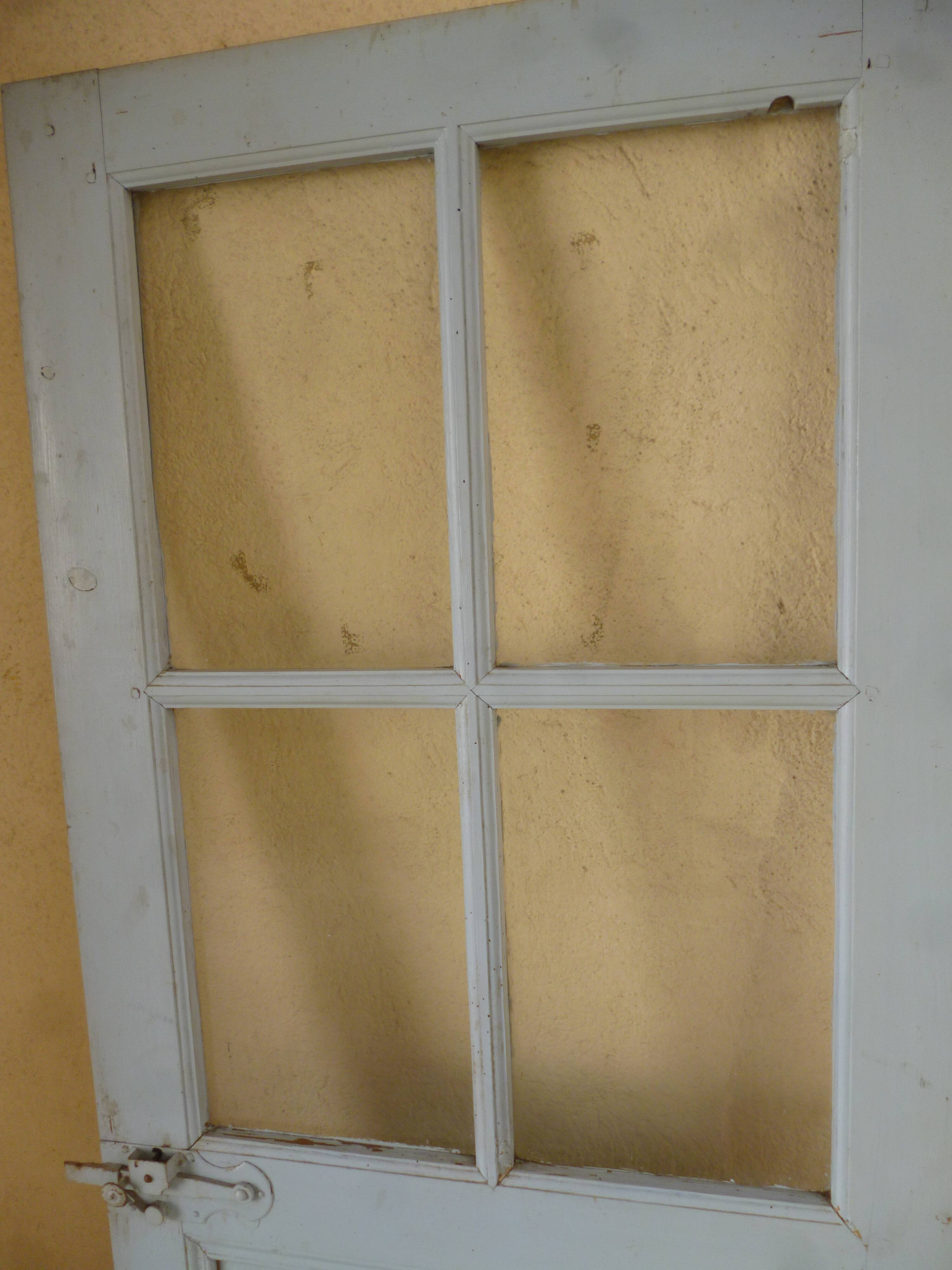 Old door blue patina