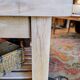 Solid raw oak table/island type "butcher's block" 180x105