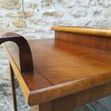 Bar cabinet on casters in walnut