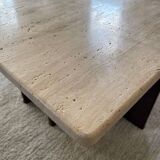 Travertine coffee table