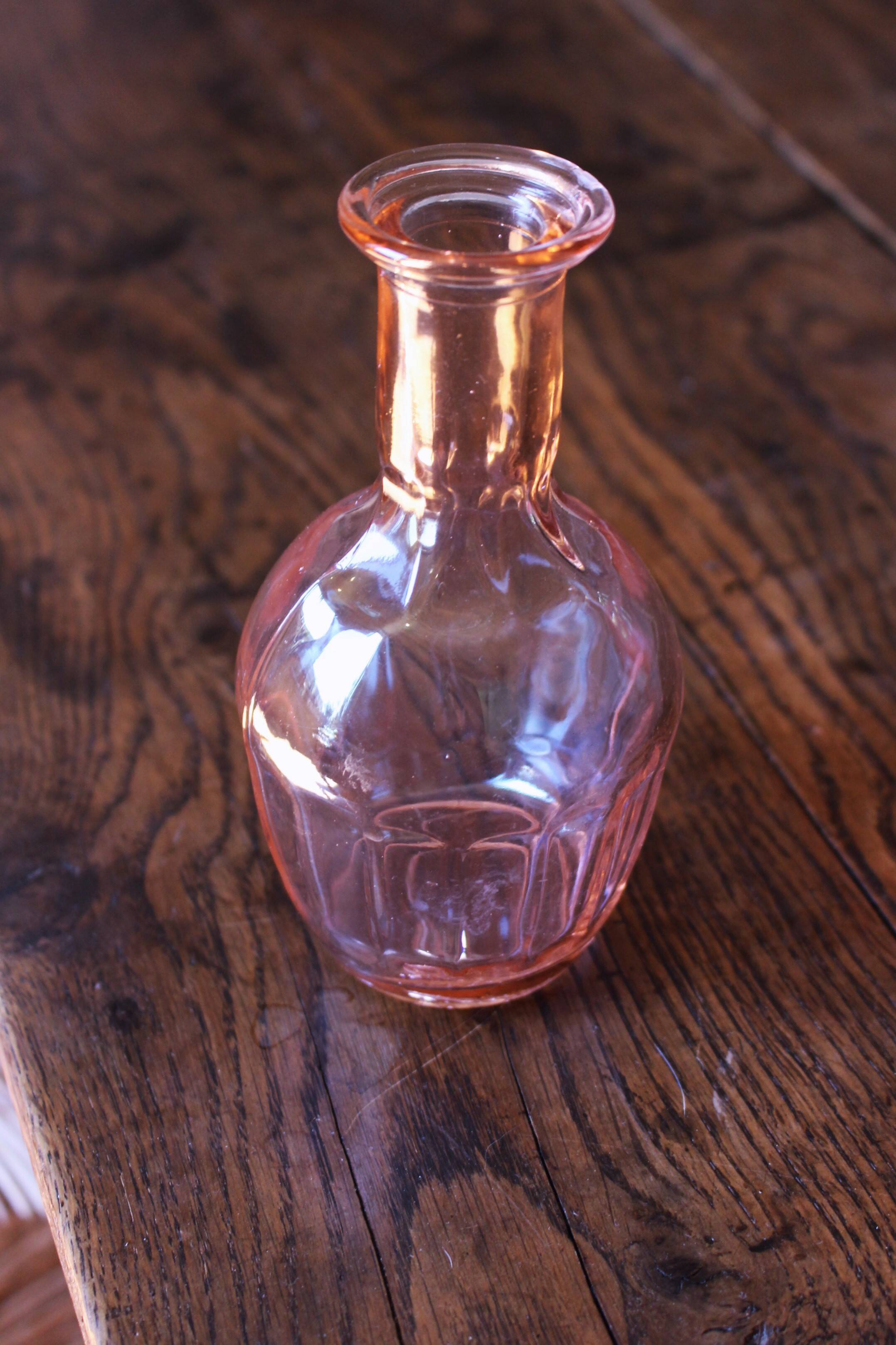 Pink glass vase Soliflore rosaline